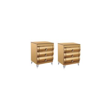 Gold Glass Sideboard