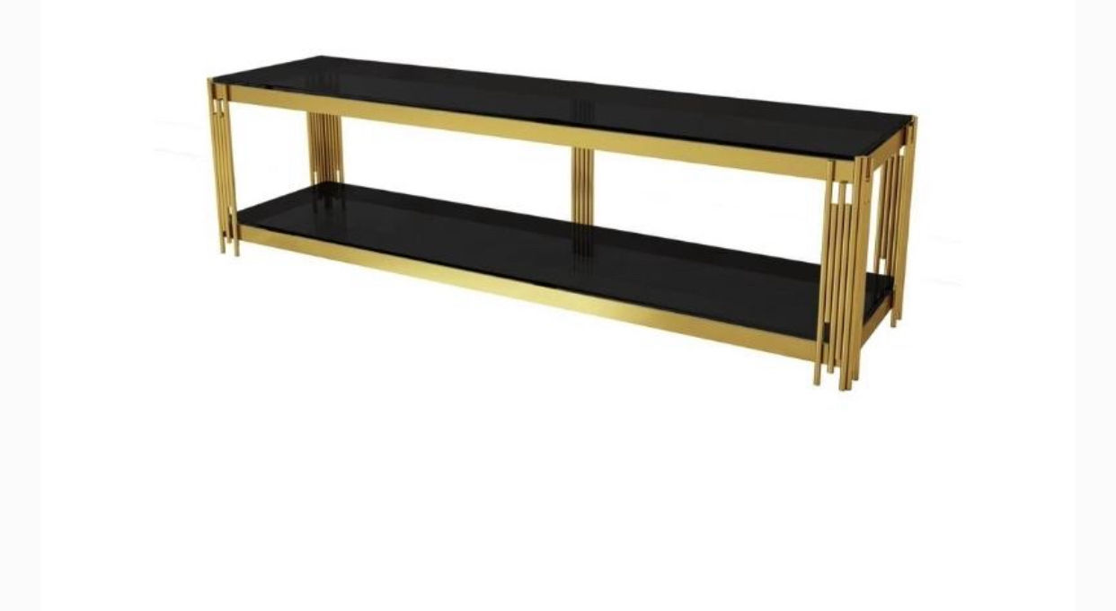 EFURN- Lucinda Gold pipe design TV stand