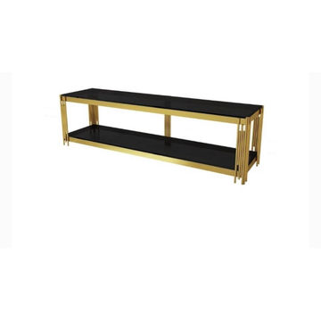EFURN- Lucinda Gold pipe design TV stand