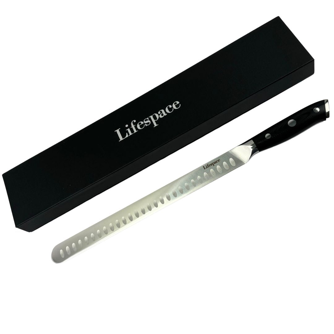 Lifespace BBQ Ham & Brisket Carving Knife - 300mm Stainless Steel Blade