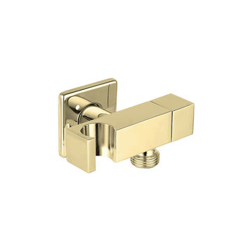 Devario Premio Angle Valve Square With Bracket Brass -Brushed Gold