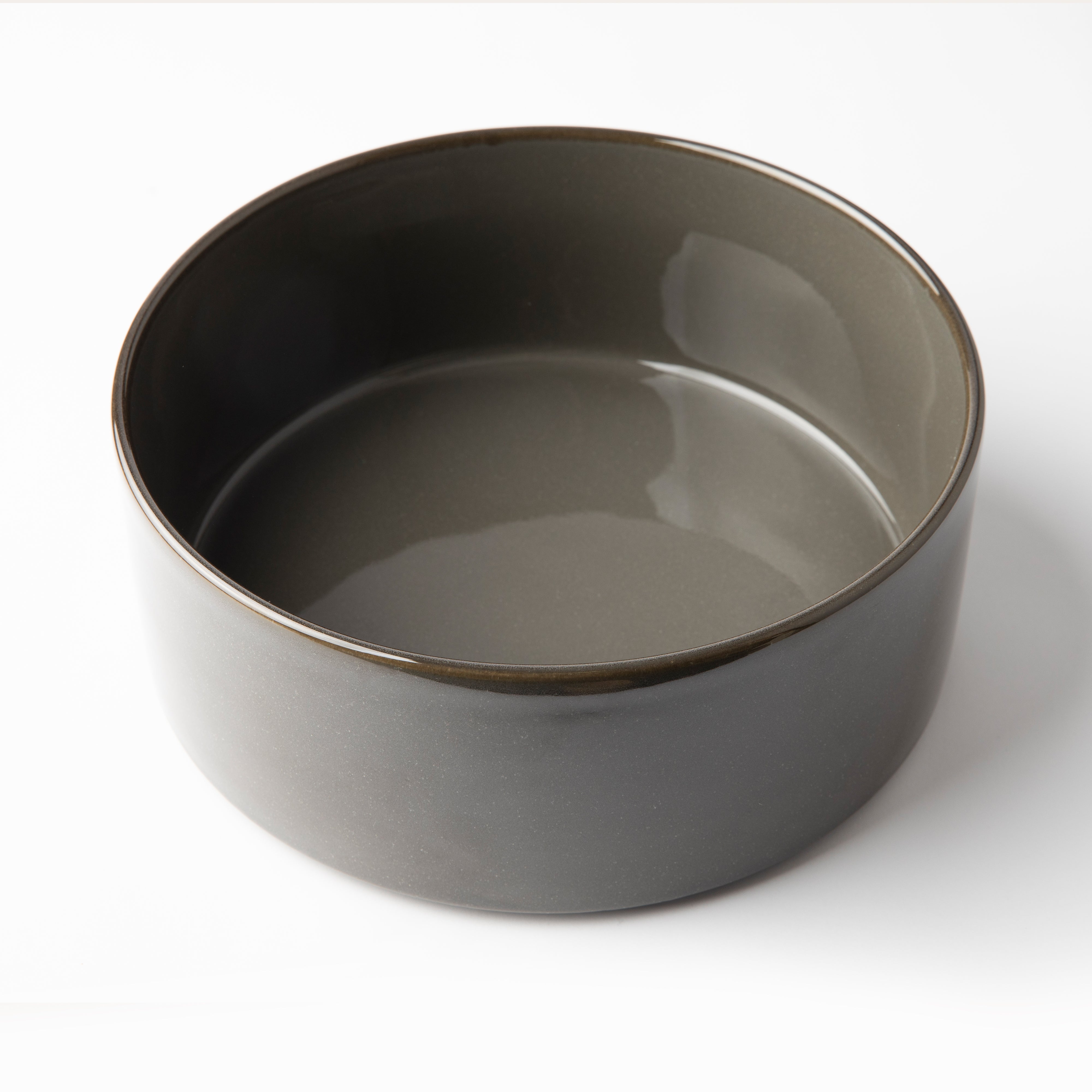 OMADA Flat Stackable Grey Salad Bowl
