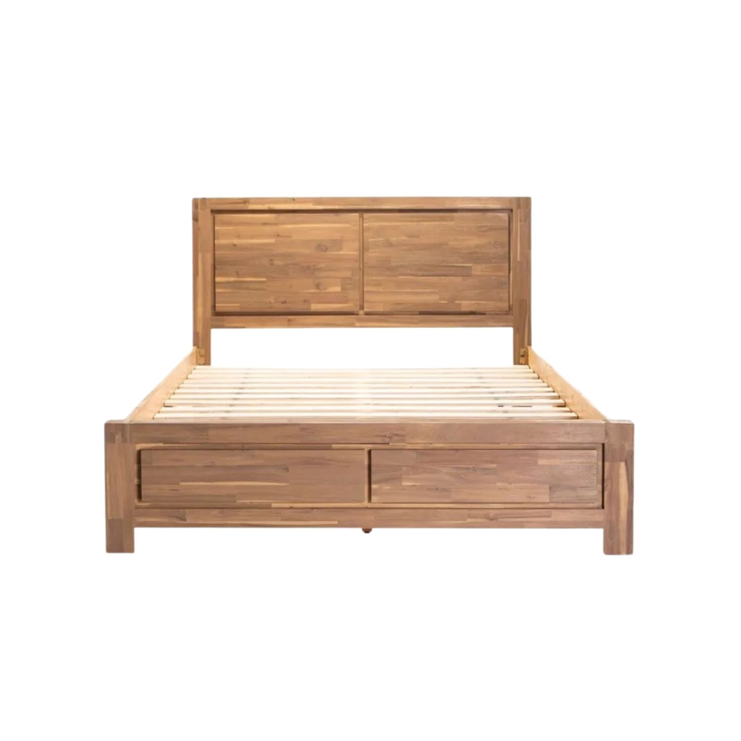 Deluxe Queen XL Acacia Wood Bed