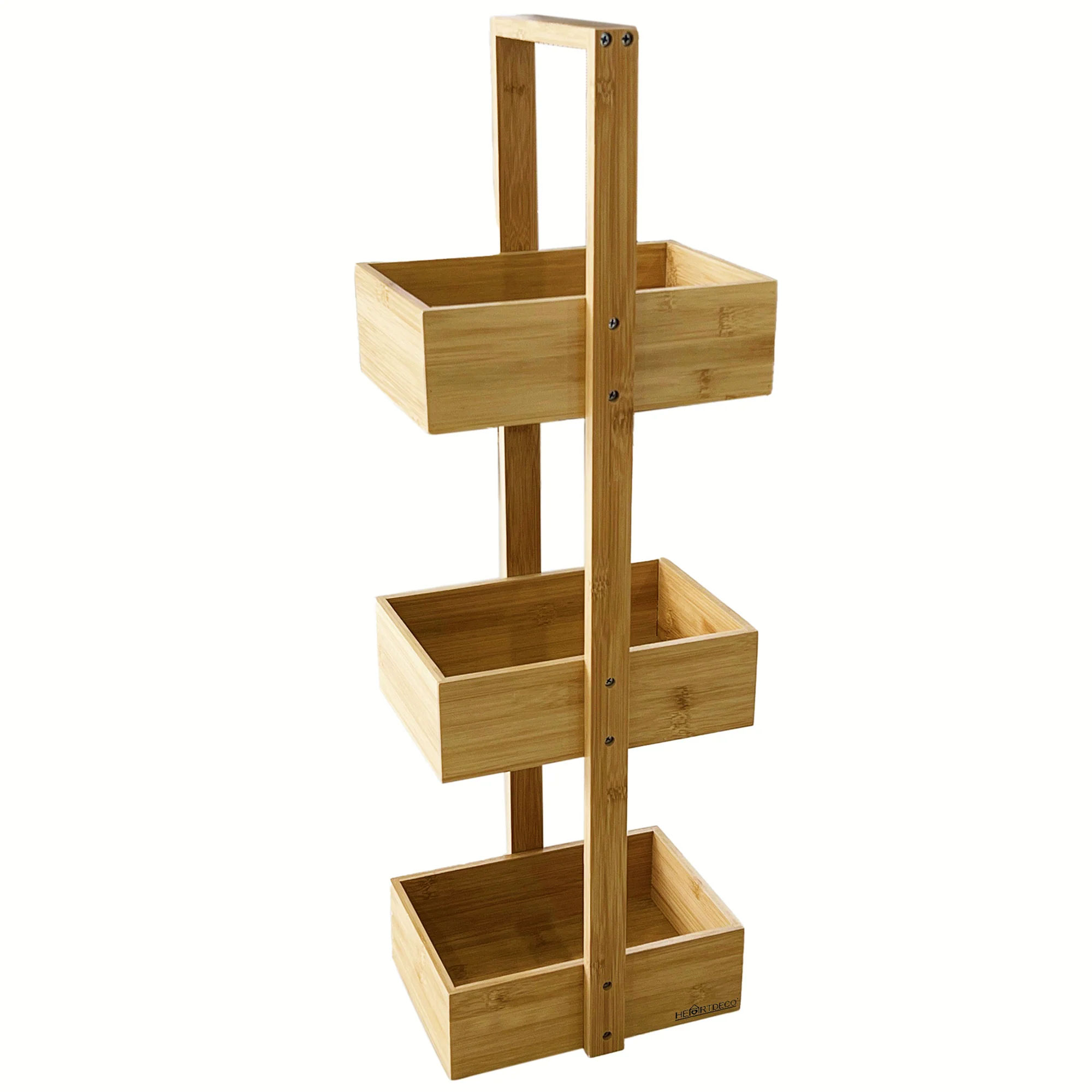 Heartdeco 3 Tier Bamboo Storage Shelf Bathroom Caddy LEROY MERLIN South Africa