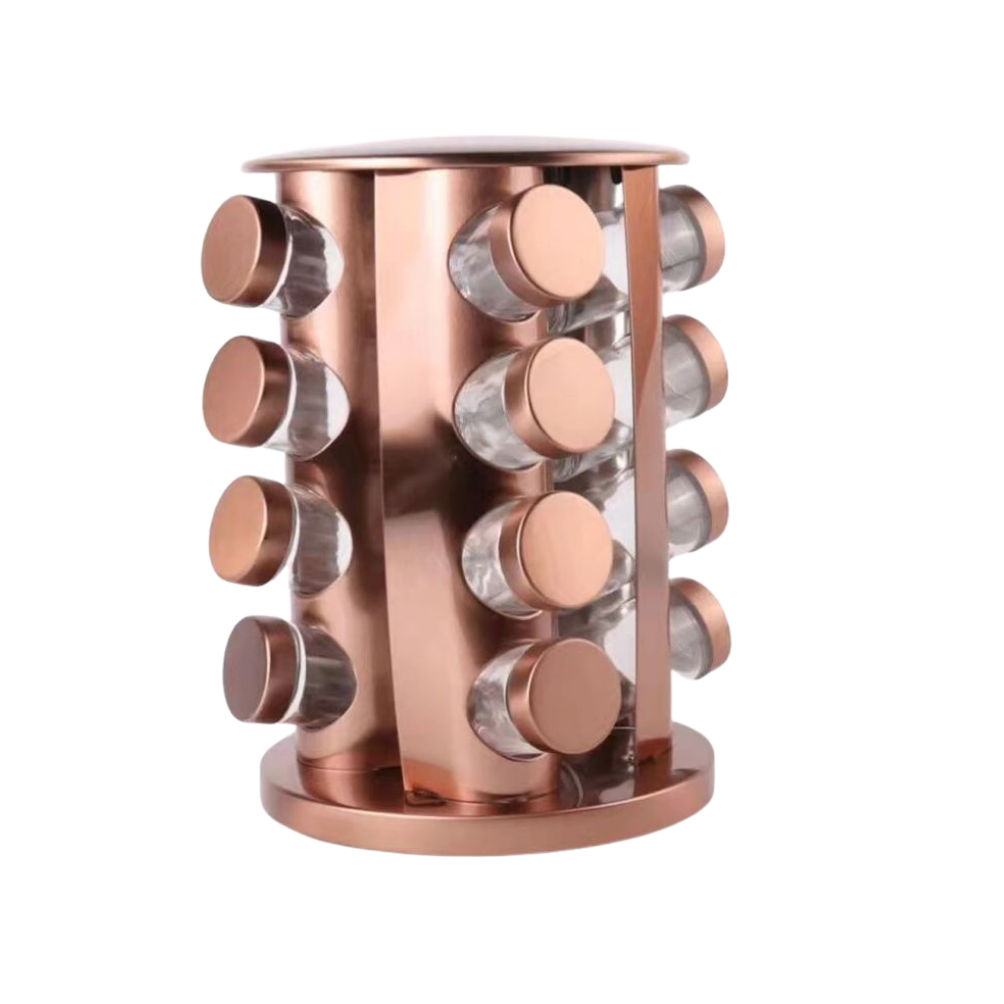 Homepro - 16pc Revolving Spice Rack - Copper