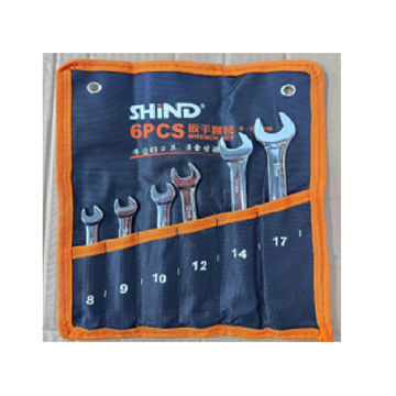Double Open End Spanner 6Pcs