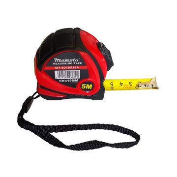 Majesta Measuring Tape - 5m x 19mm Rubber Grip