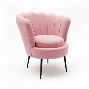 Nu Dekor - Daisy Velvet Occasional Chair - Pink
