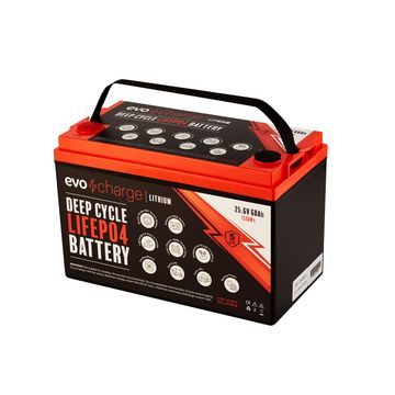 EvoCharge 24V 60Ah LiFePO4 Lithium Battery