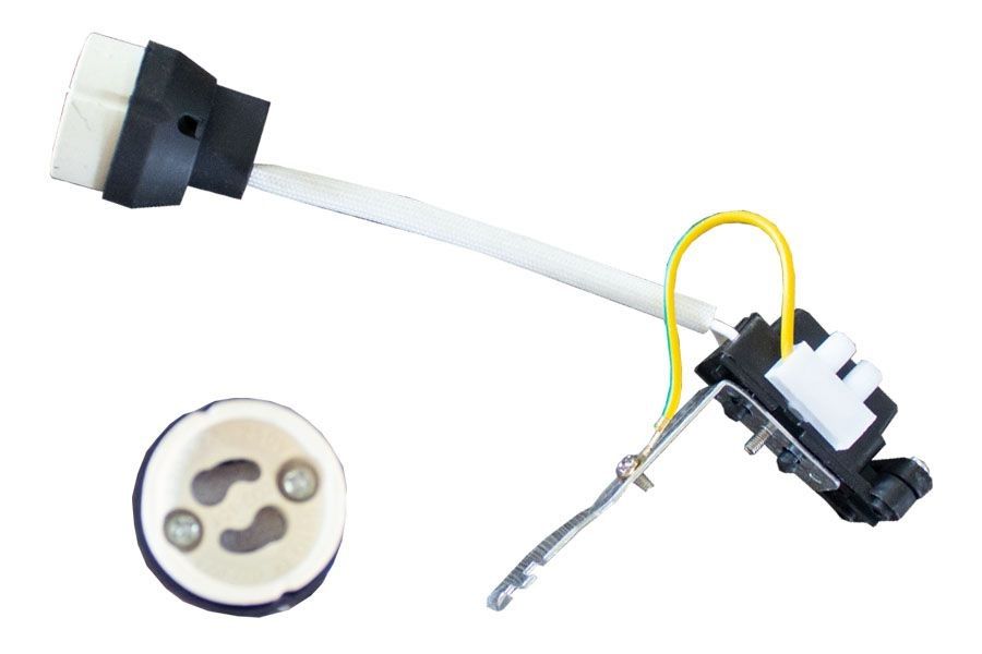 Lampholder GU10 with earth and bracket