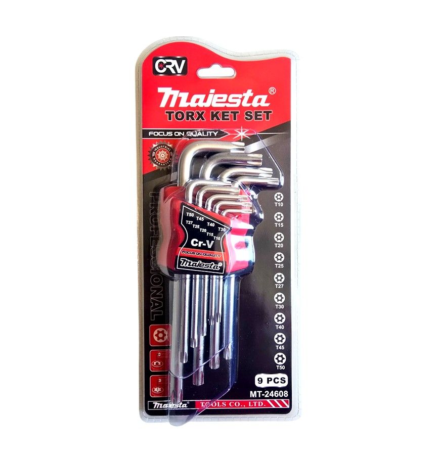 Majesta 9 Pcs Torx Allen Key Set