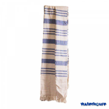 Cream and Light Blue Double Throw