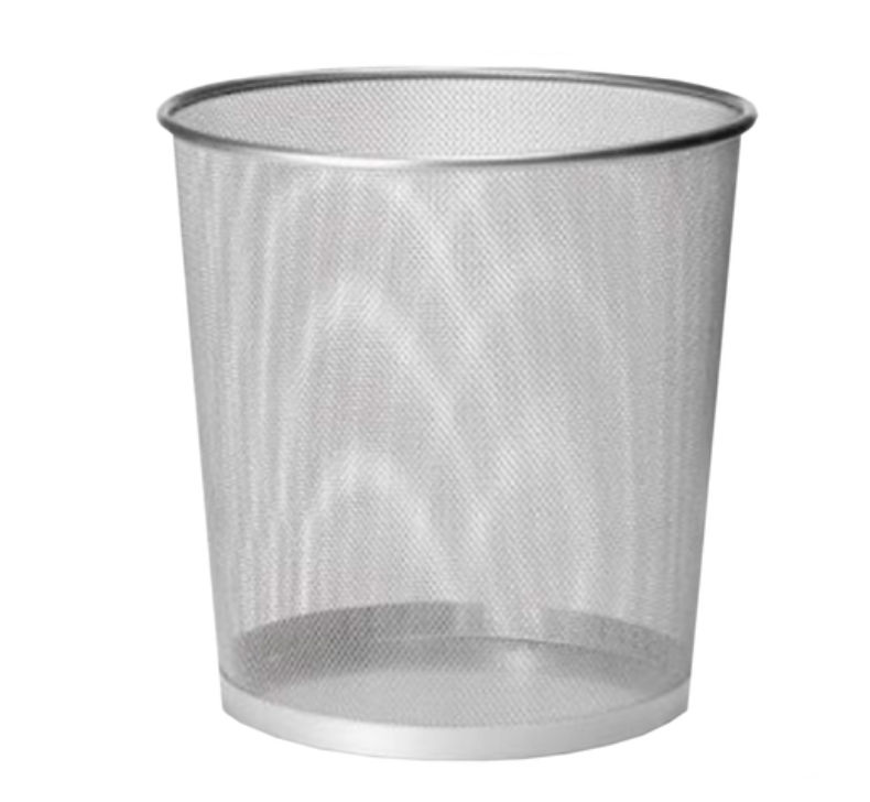 Silver 25.5CM Mesh Bin