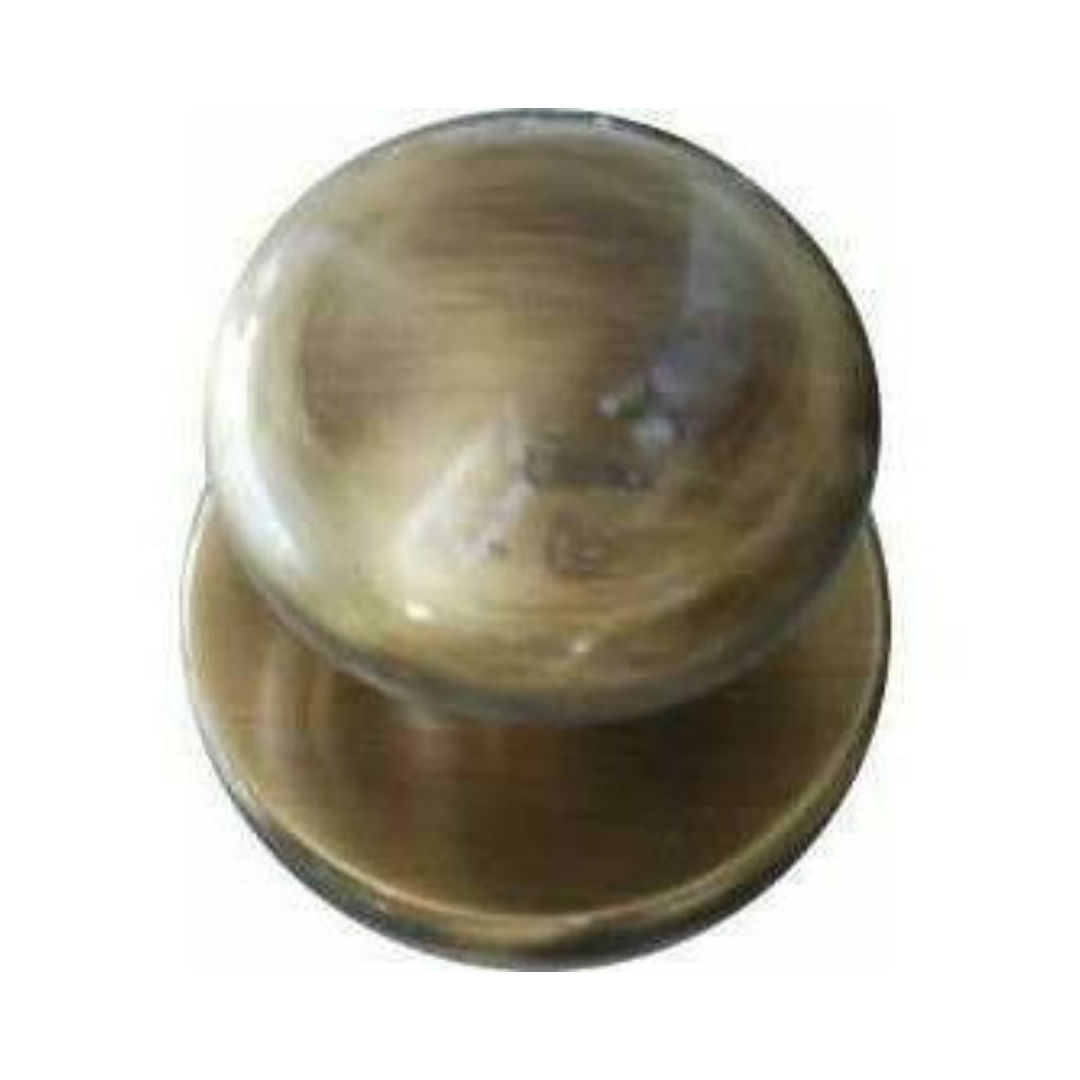 Antique Brass Door Knob - 77mm - Non-turning