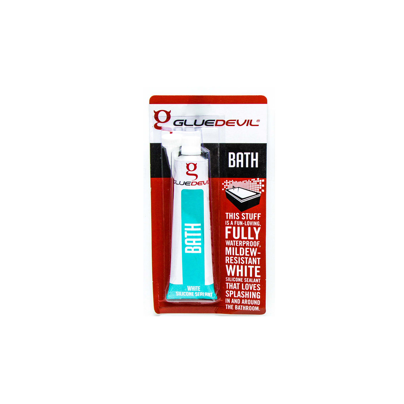 Glue Devil - Silicone - Bath - White - Tube - 90ml  - 10 Pack
