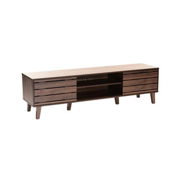 Vividitto - Marrow 160cm 2 Door TV Unit -  Walnut