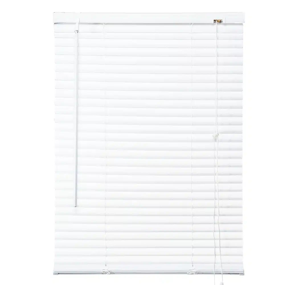 25mm PVC Venetian Blind – White, 47cm x 90cm