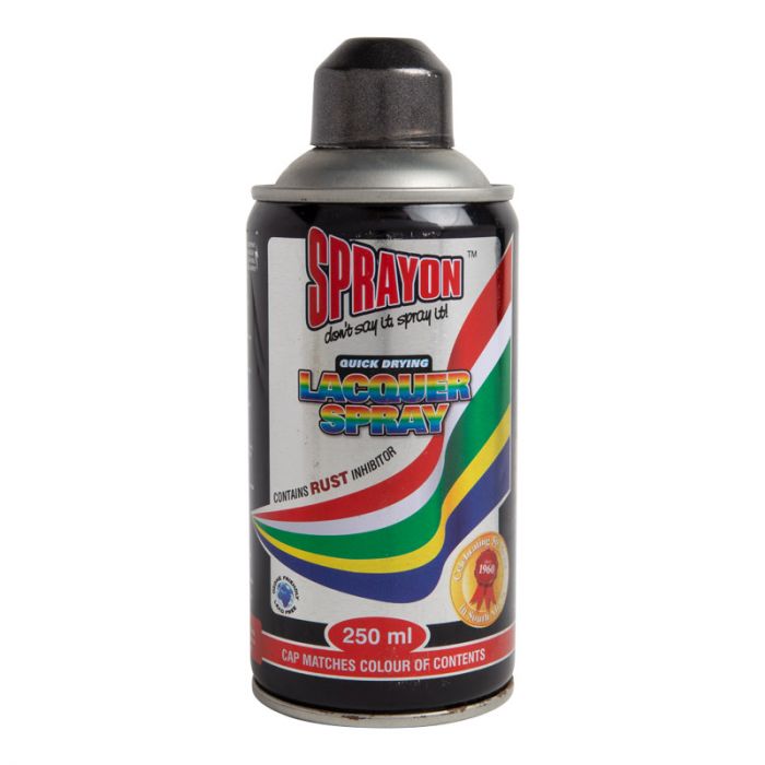 Sprayon - Spray Paint - Cast Iron Metallic - 250ml - Bulk Pack of 4