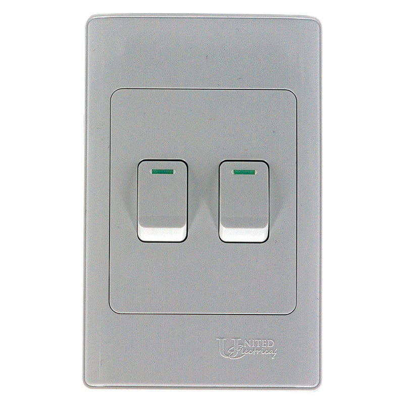 UNITED ELECTRICAL 2 Lever One Way Switch 50X100