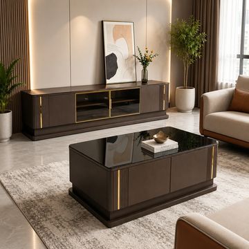 Prestige Home - Brunaro TV Stand & Coffee Table Set