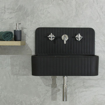 Murus Midnight Quartz Wall Mounted Basin