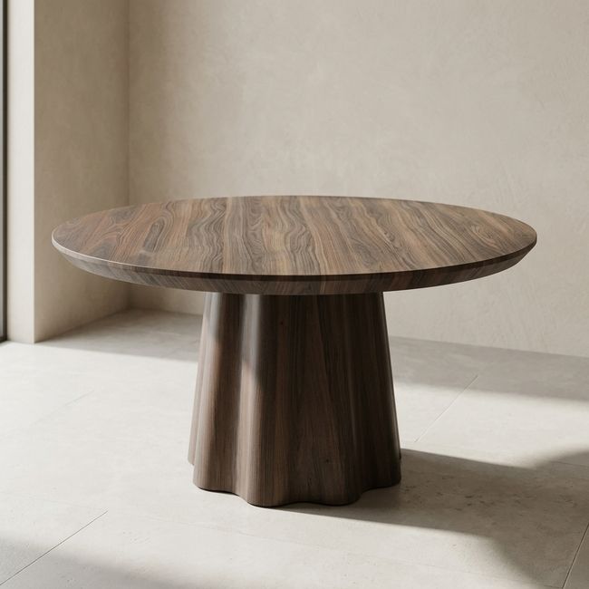KC Furn - Valora Dark Wood Dining Table
