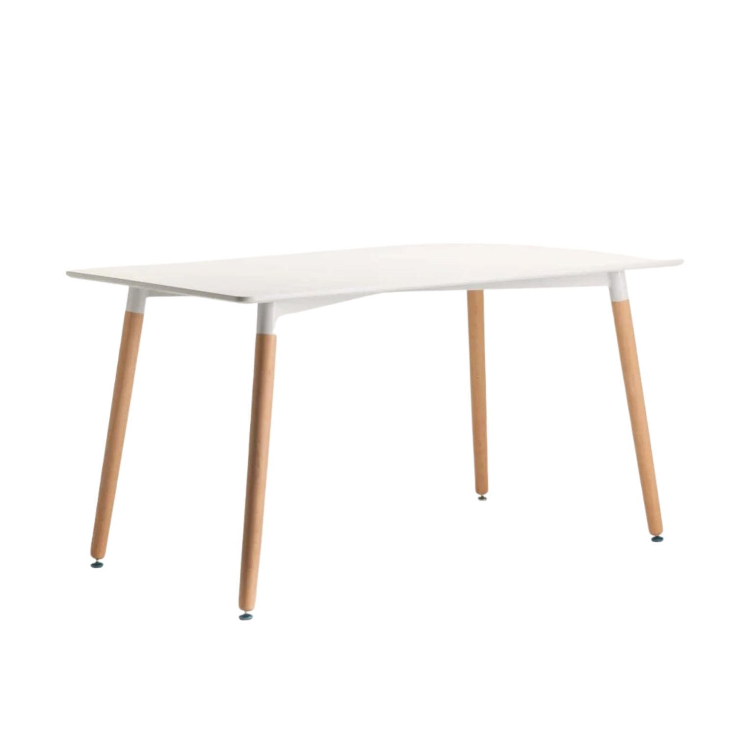 140 x 80 cm Scandinavian Wooden Leg Dining Table (6 Seater)