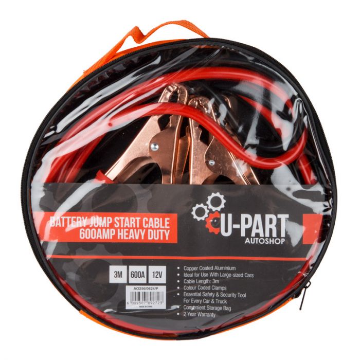 U-Part Autoshop Jumper Cable Heavy Duty - 600Amp