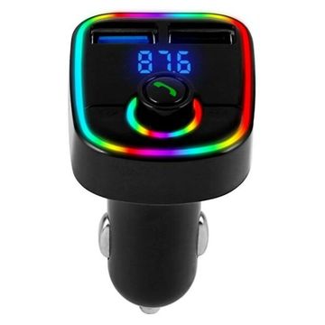 M30 Bluetooth Car FM Modulator – Dual USB Charging, Hands-Free Calls, 12–24 V