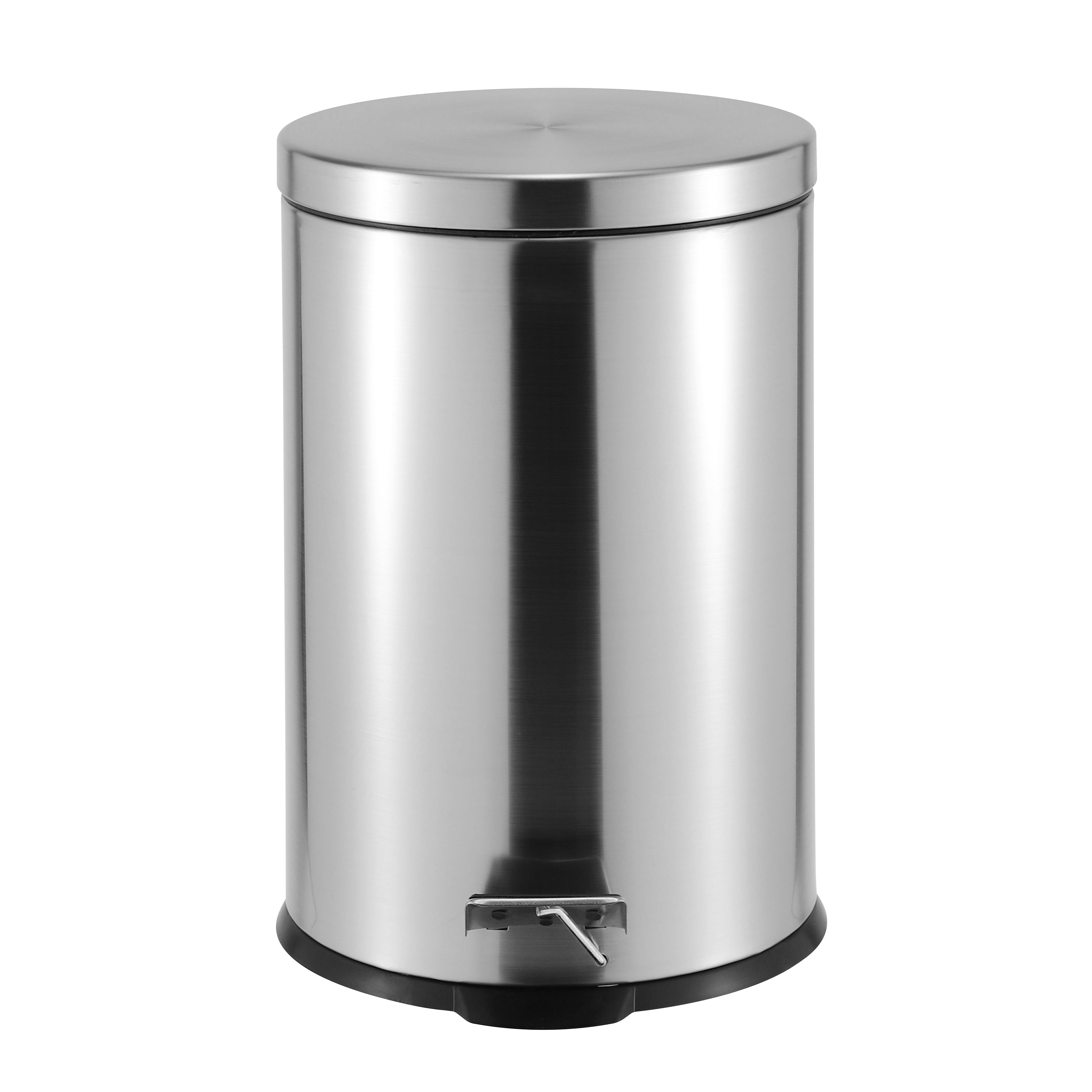Casa Roma 20L Pedal Bin - Silver - Stainless Steel