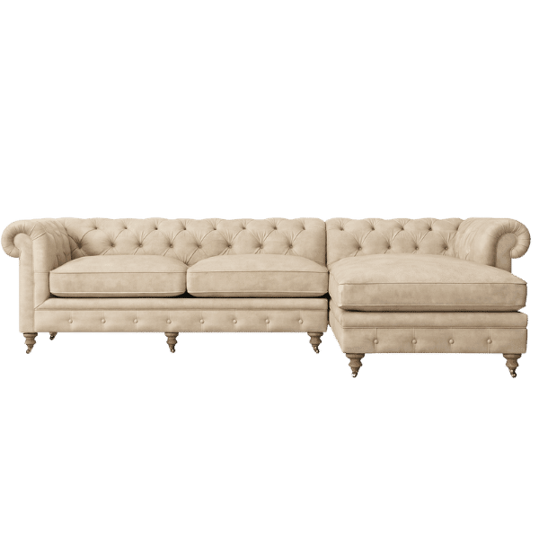 Euro Leather L-shape Couch