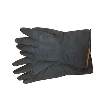 PIONEER SAFETY Latex Black Rubber Builders Glove