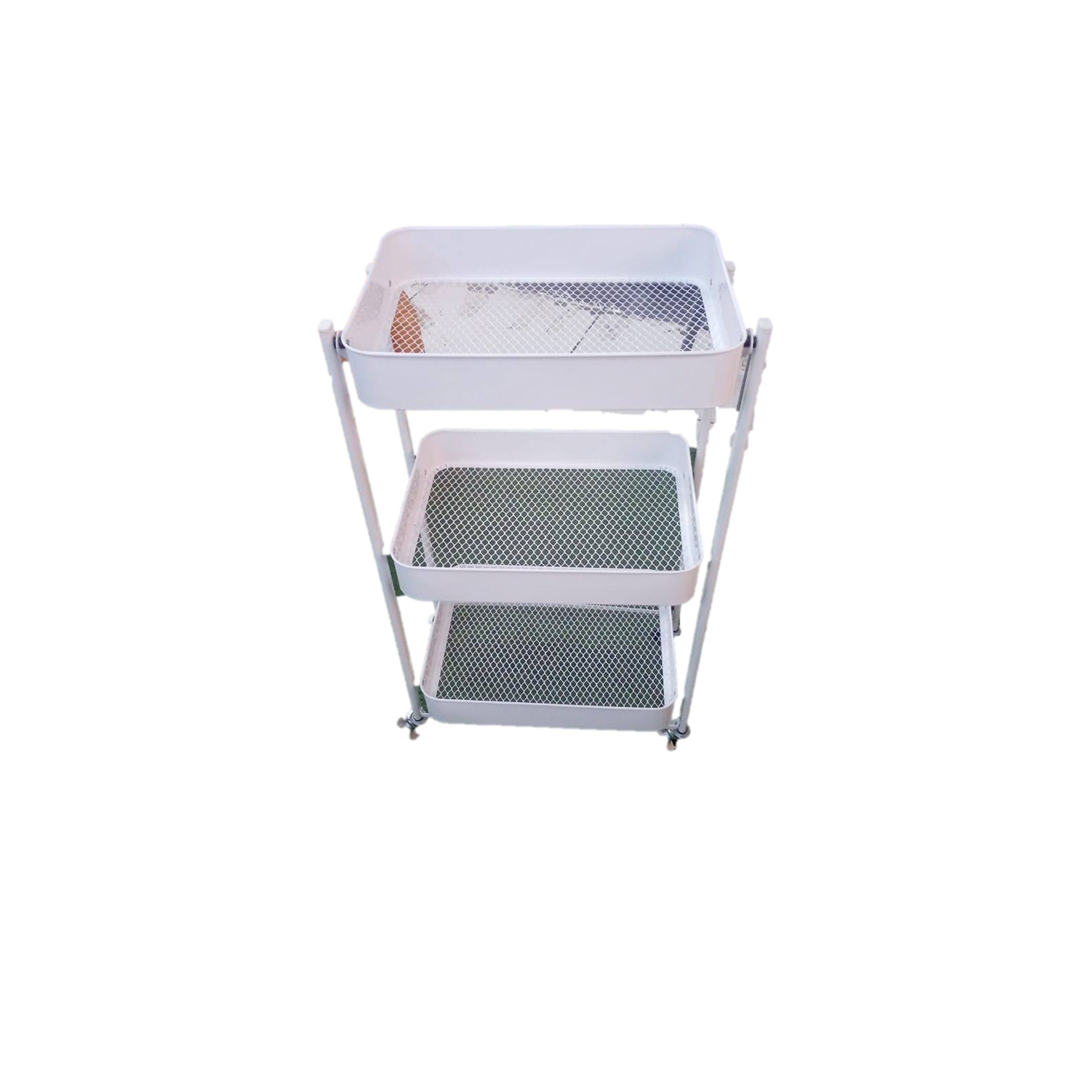 3 Tier Metal Utility Rolling Cart