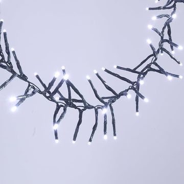 30.7M LED Fairy Curtain Light White With Black Cable - ZYF-36L