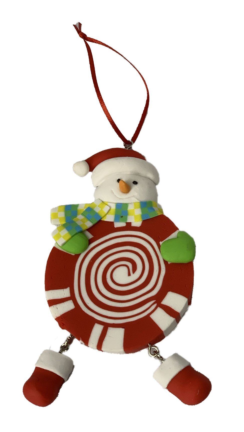 XMAS D�COR ROUND SNOWMAN