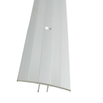 Aluminium T-Piece Door Strip Silver Drilled 2500 x 44 Aluminium Door Strip