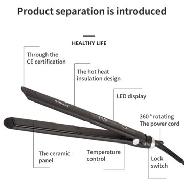 Sokany salon styling smooth glide Ceramic 1901