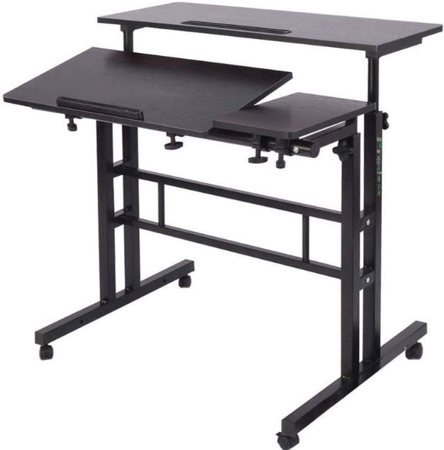 TOXIYA High quality mobile adjustable wheels laptop computer desk car