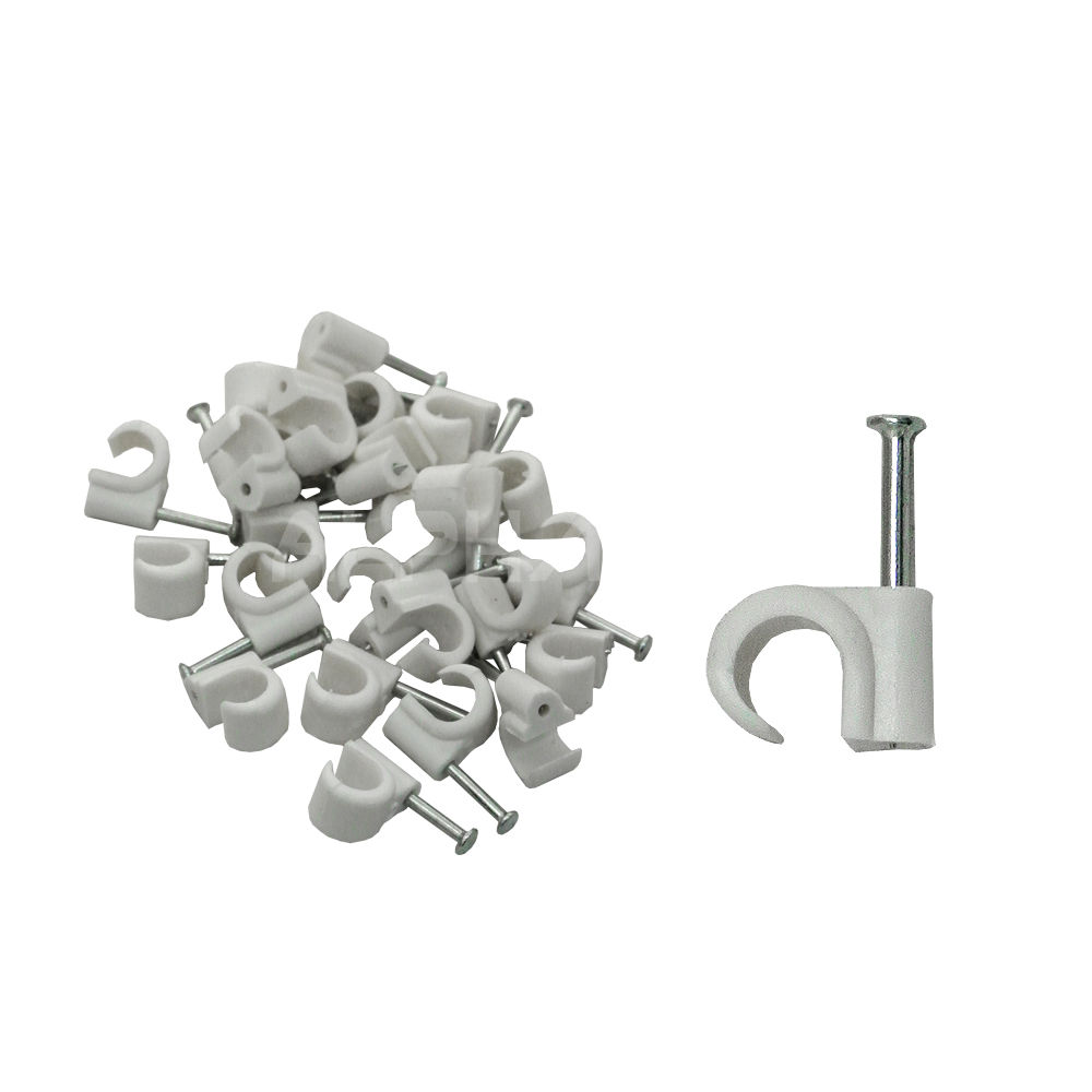 Cable Clip - 8 ROUND (qty25)