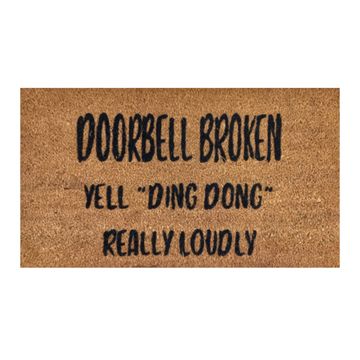 Matnifique Coir Design Doormat - Doorbell Broken 700 x 400 x 14mm