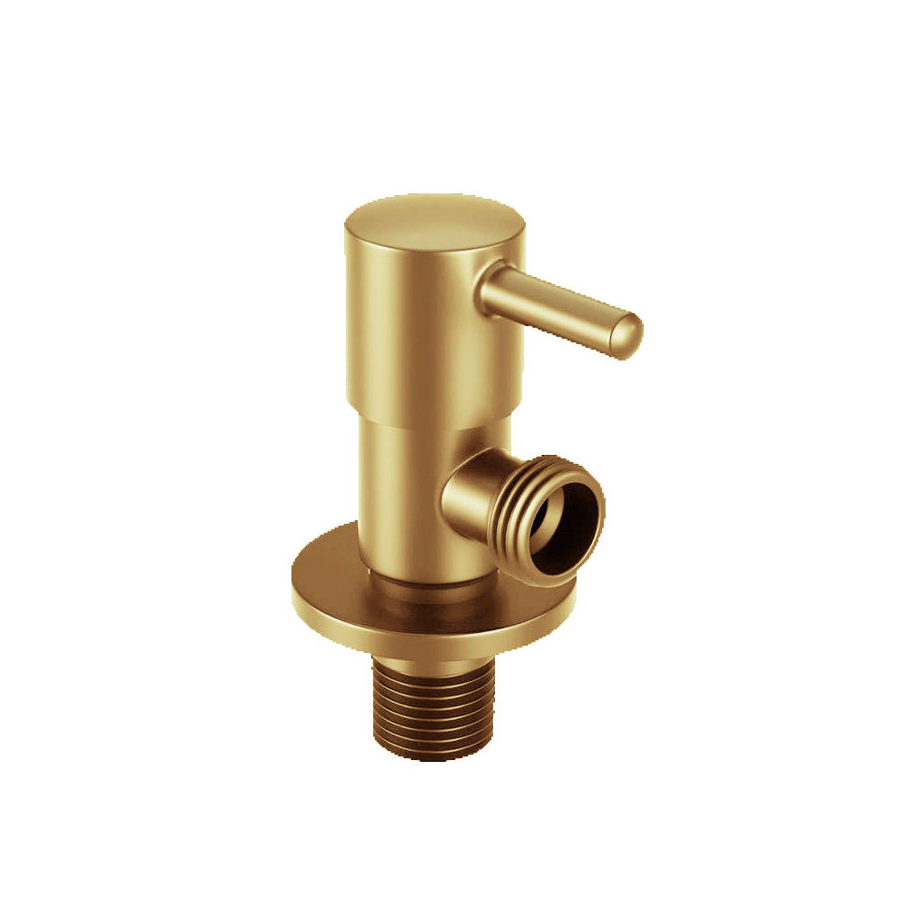 GBB036- BRUSHED GOLD ANGLE VALVE