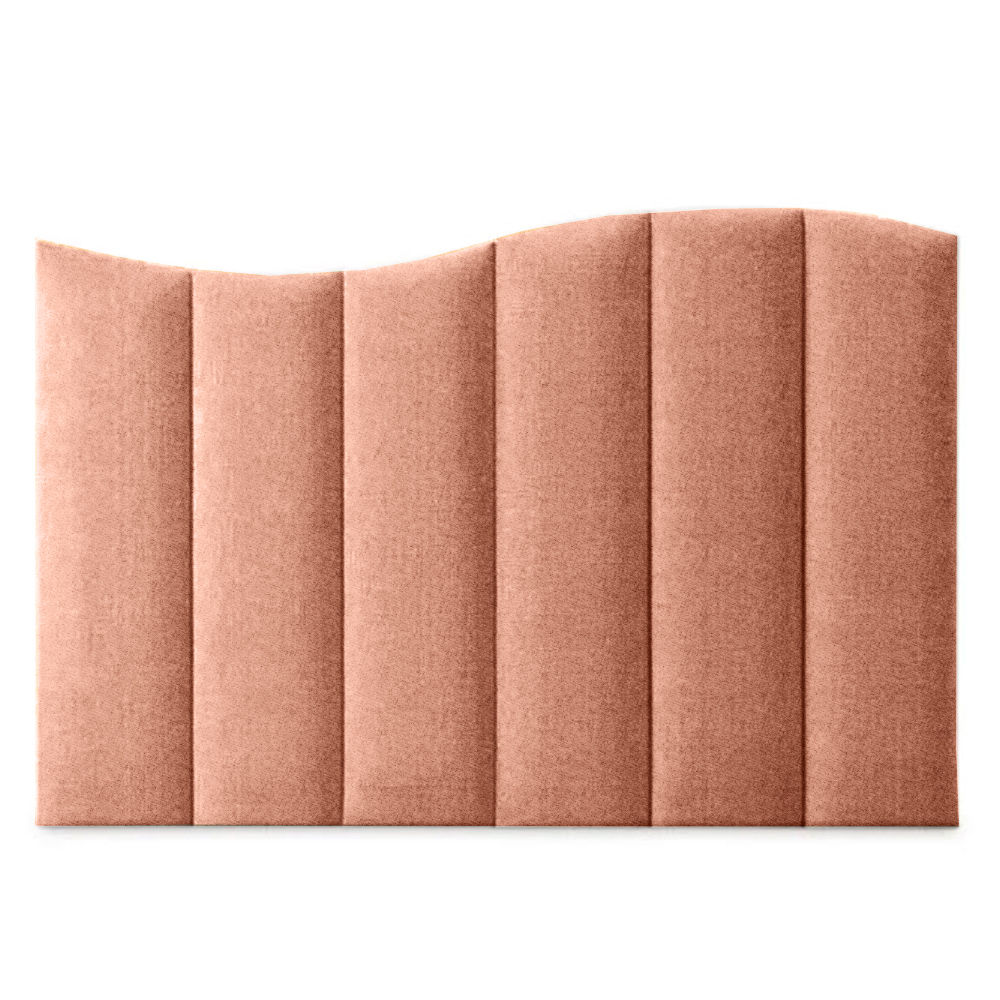 Magnolia Upholstered Boucle Headboard Rose Three Quarter