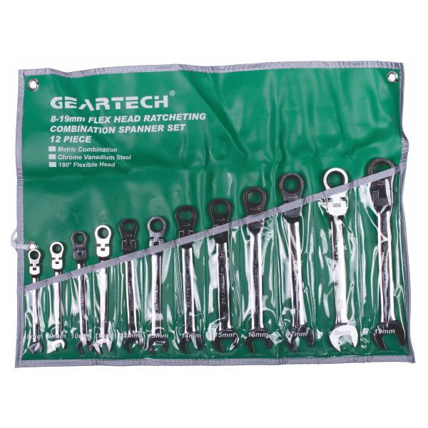 Micro-Tec - Wrench Ratchet Flex 8-19Mm Set