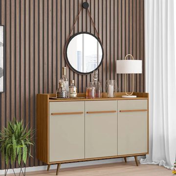 Quartz Buffet Sideboard-Off White/Cinnamon