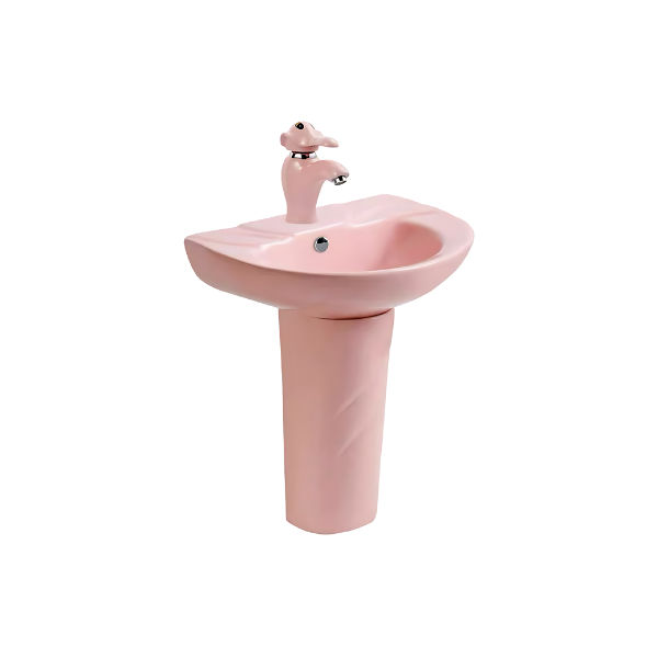 JUNIOR BASIN + PEDESTAL - PINK