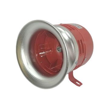 Siren Motor Metal 220 Vac Ip55 Red Sr Ms390