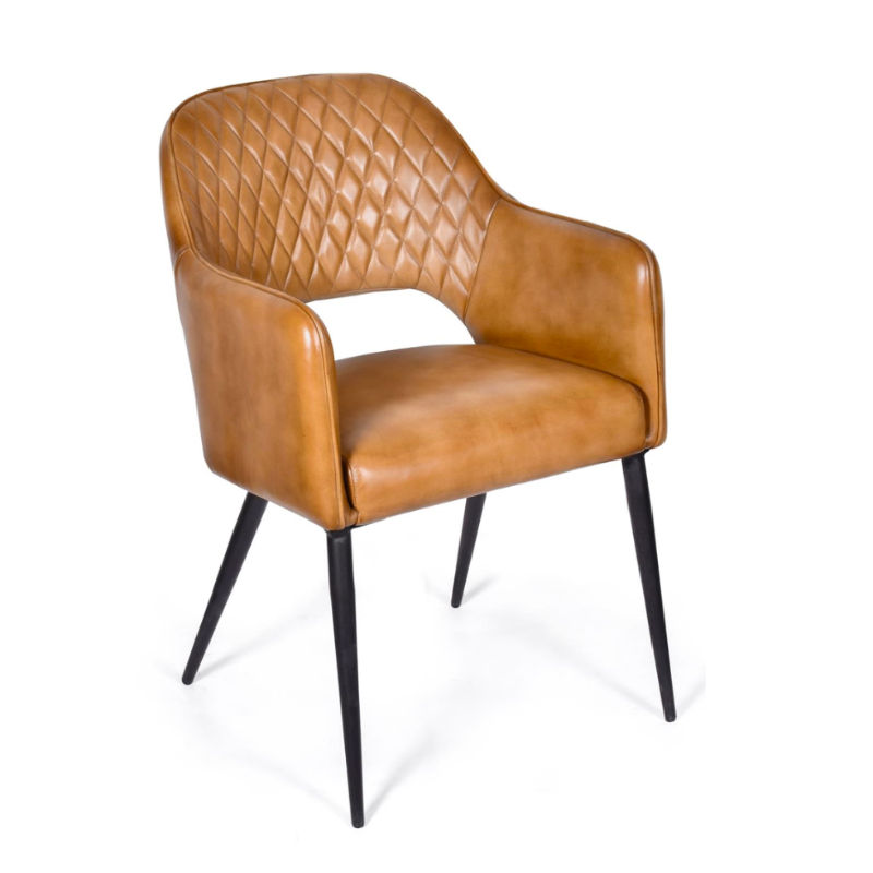 KC FURN - Idris Genuine Leather Dining Chair