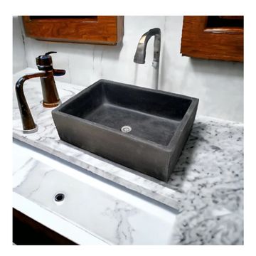 Bespoke Black Concrete 65x45x20cm Single Butler