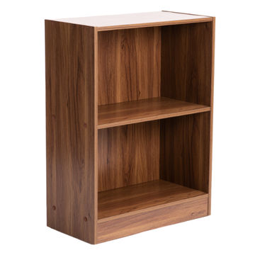 CYRUS 2 SHELF BOOKCASE - WALNUT