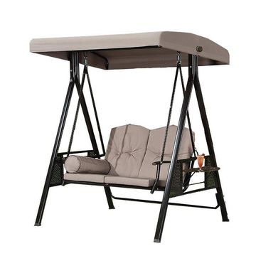 PURPLE LEAF Deluxe Outdoor Patio Porch Swing